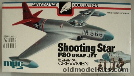 MPC 1/72 Lockheed F-80 Shooting Star with Ground Crew  (Ex-Airfix), 2-2105 plastic model kit